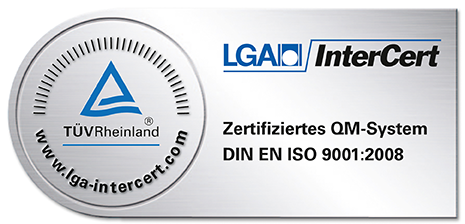 LGA InterCert - Zertifiziertes QM-System - DIN EN ISO 9001:2008